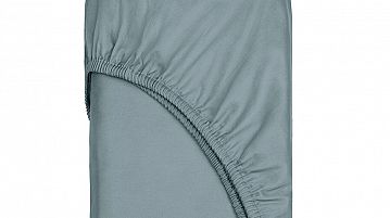 Простыня на резинке Tencel (Тенсел) Пыльный голубой